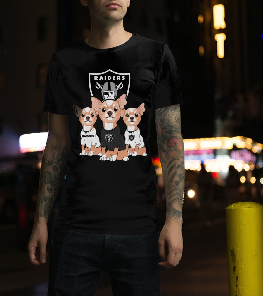 Raiders Chihuahua Trio T-Shirt