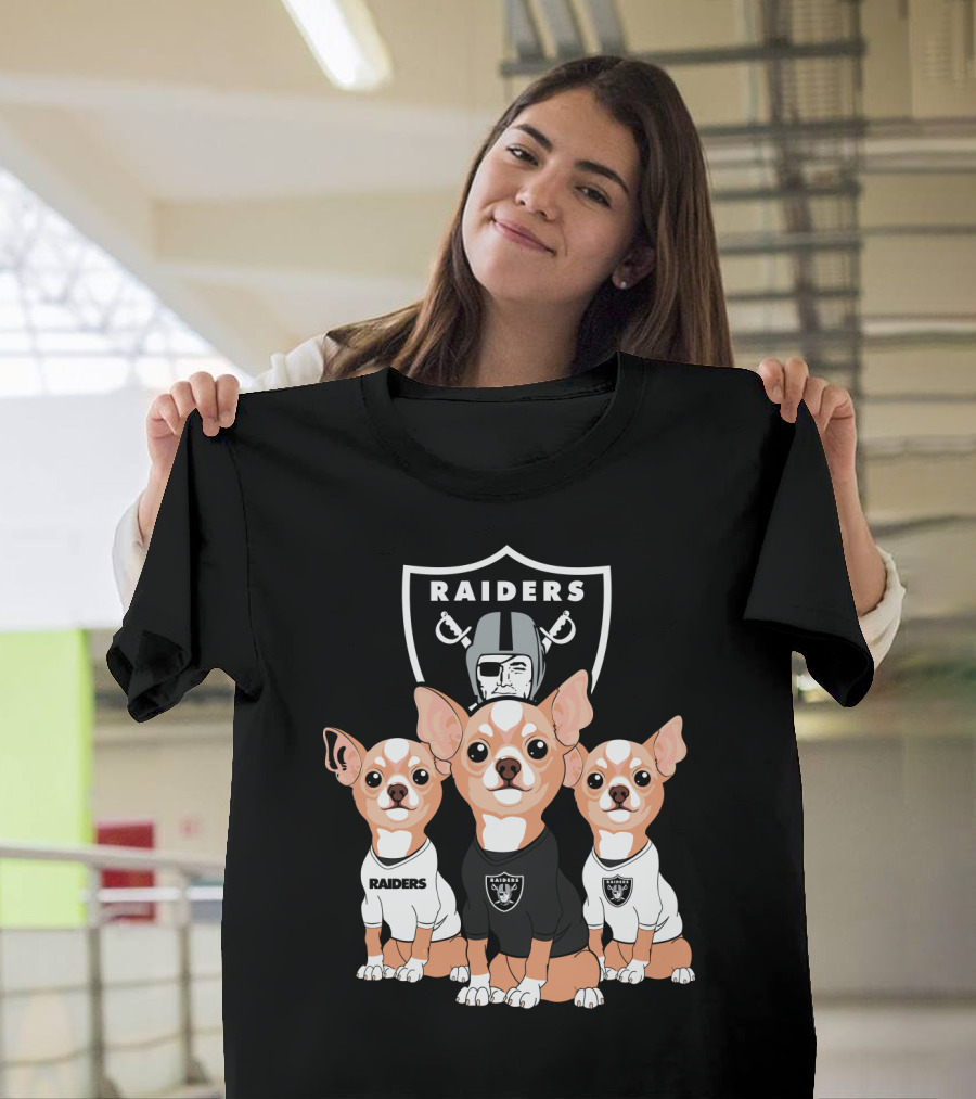 Raiders Chihuahua Trio T-Shirt
