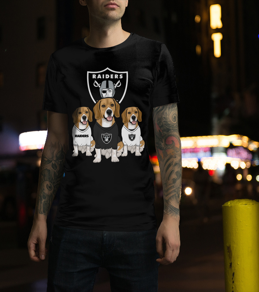 Las Vegas Raiders Beagles T-Shirt