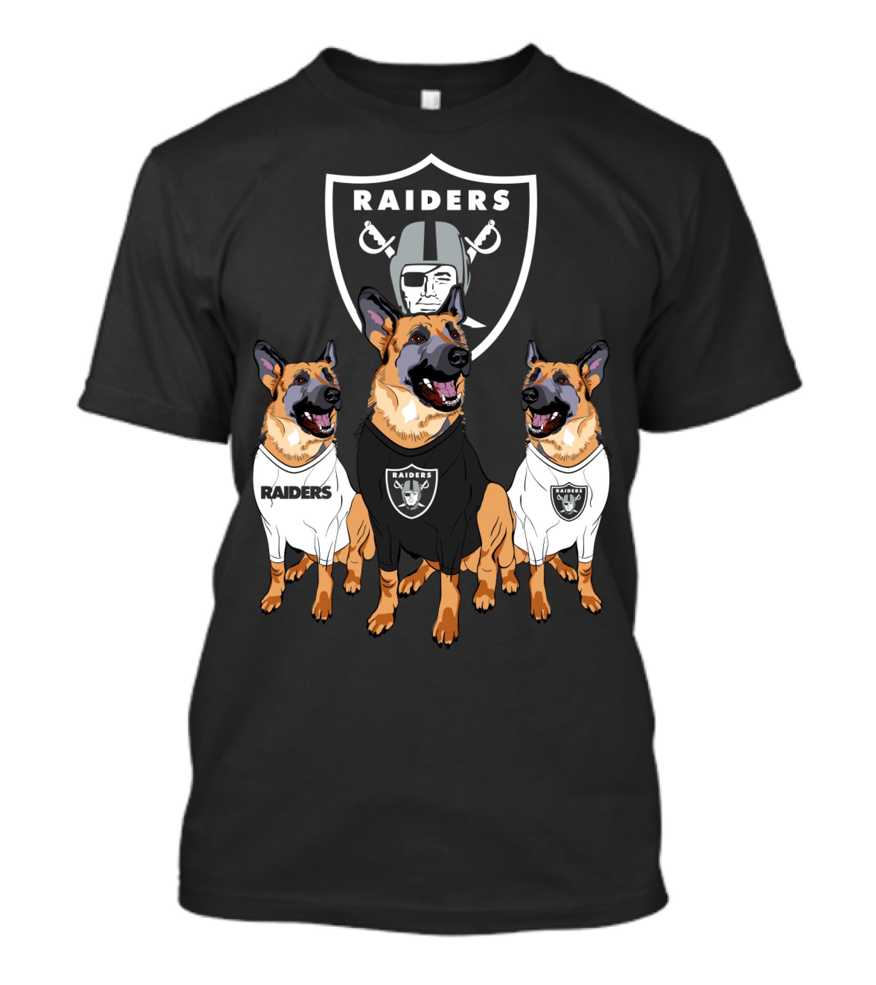 Las Vegas Raiders German Shepherd T-Shirt