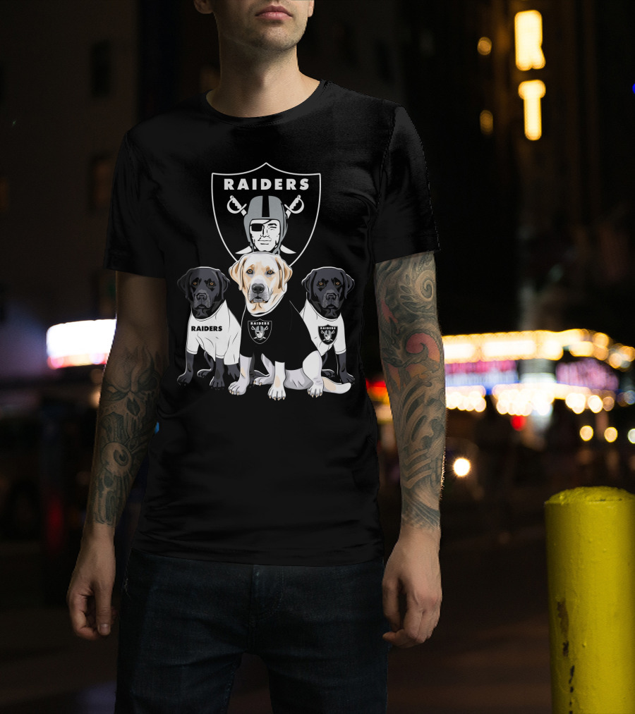 Las Vegas Raiders Labrador Retriever T-Shirt