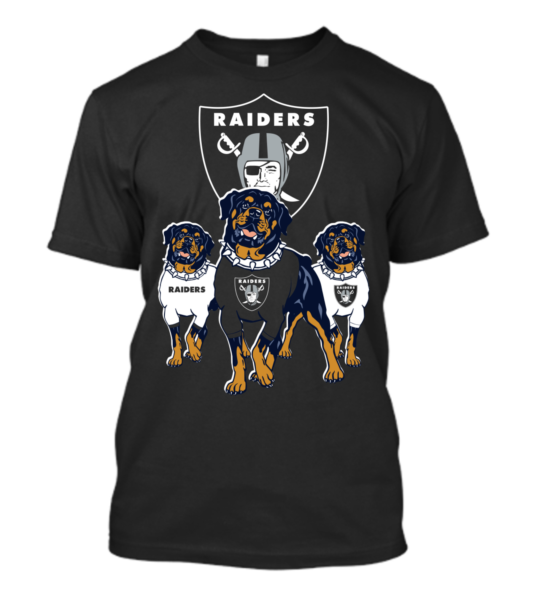 Las Vegas Raiders Rottweiler T-Shirt