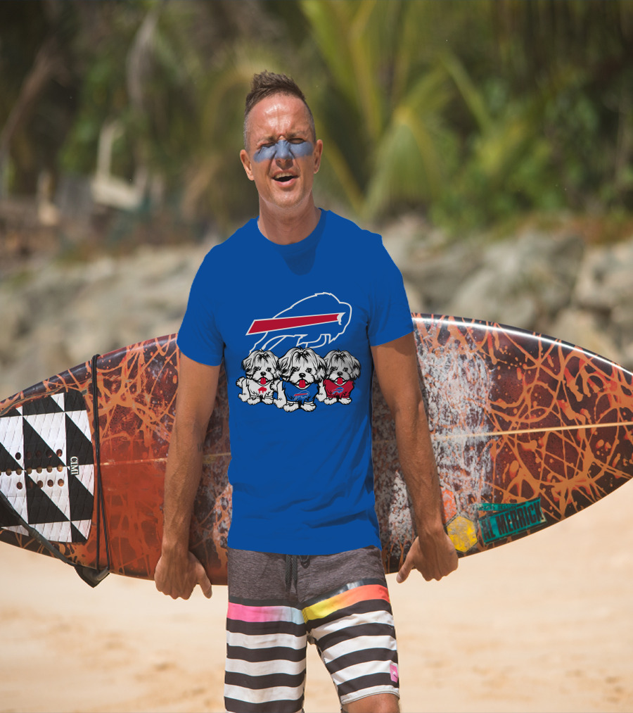 Buffalo Bills Shih Tzu Trio T-Shirt