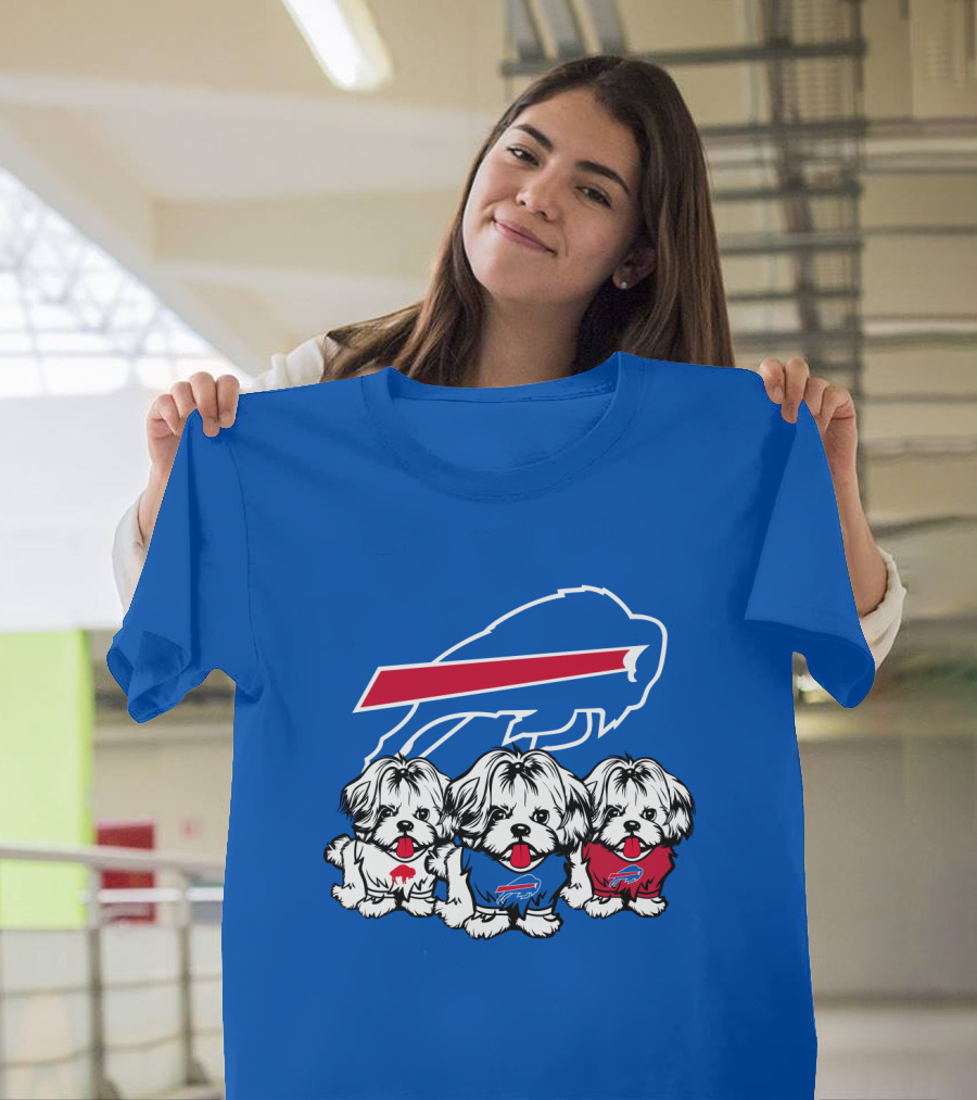 Buffalo Bills Shih Tzu Trio T-Shirt