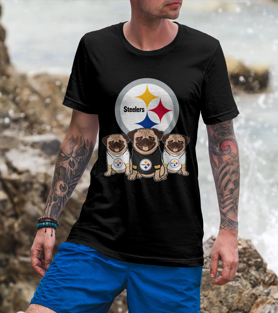 Steelers Pug T-Shirt