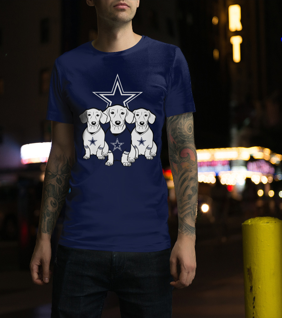 Cowboys Dachshund Trio T-Shirt