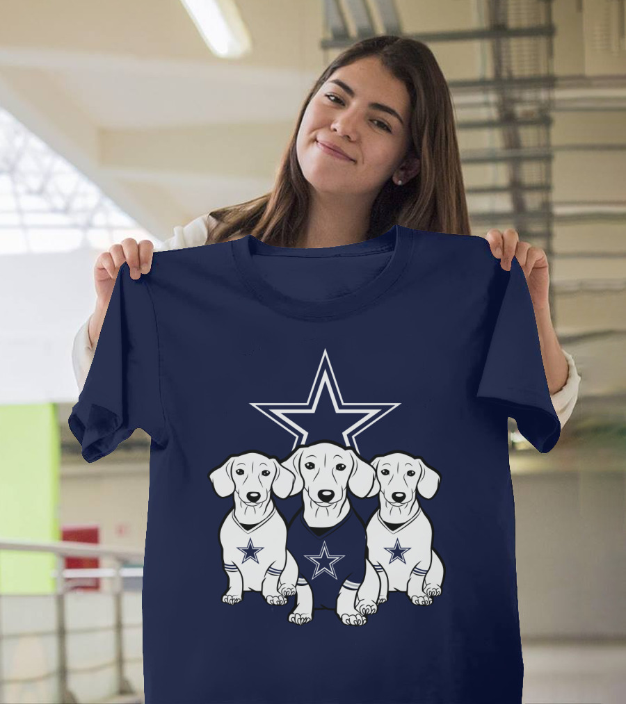Cowboys Dachshund Trio T-Shirt