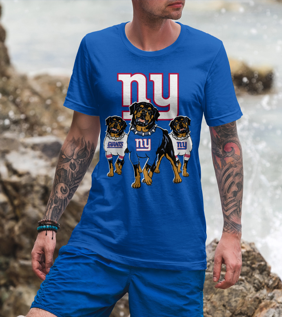 New York Giants Rottweiler T-Shirt