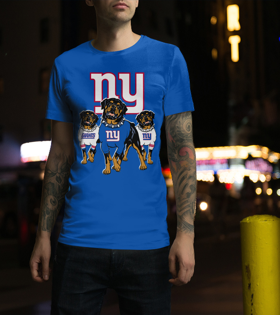 New York Giants Rottweiler T-Shirt
