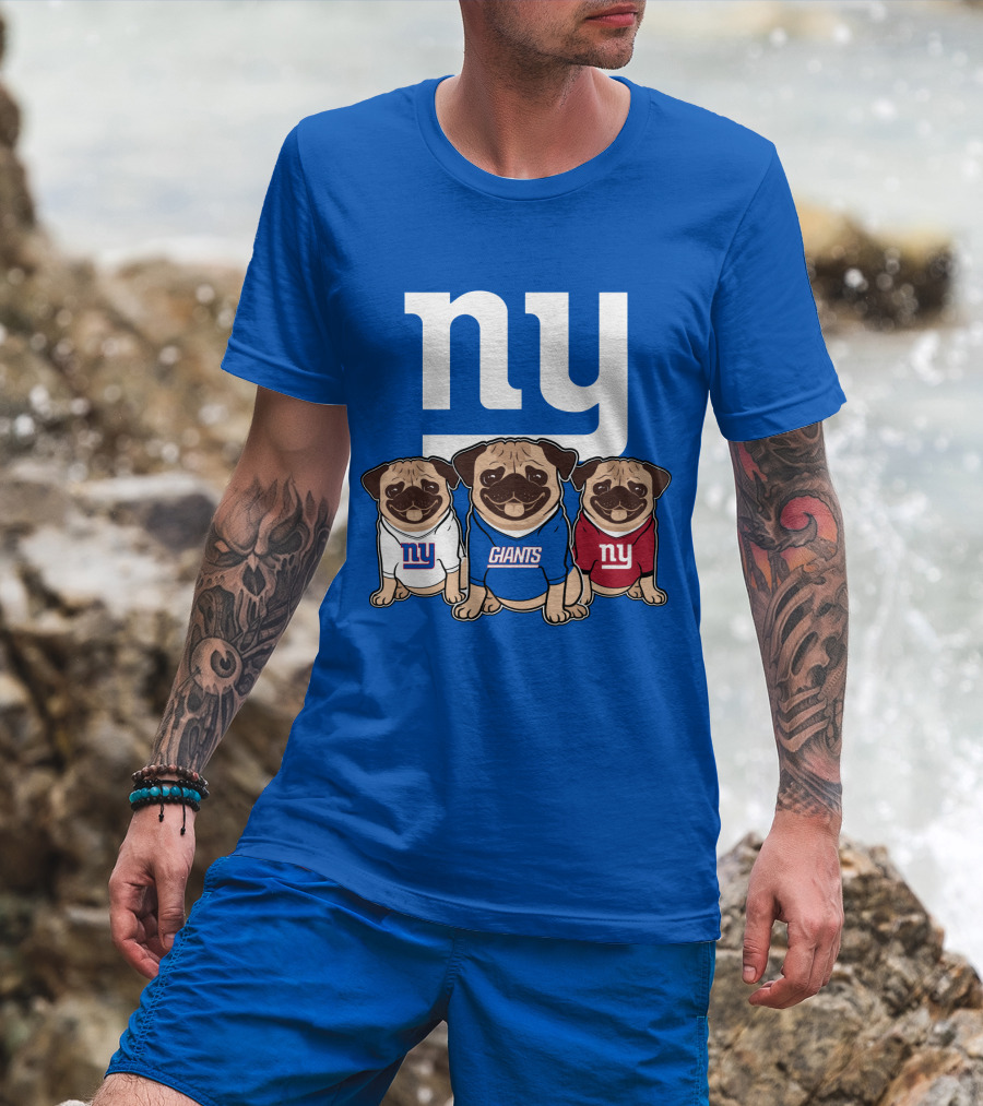 New York Giants Pug T-Shirt