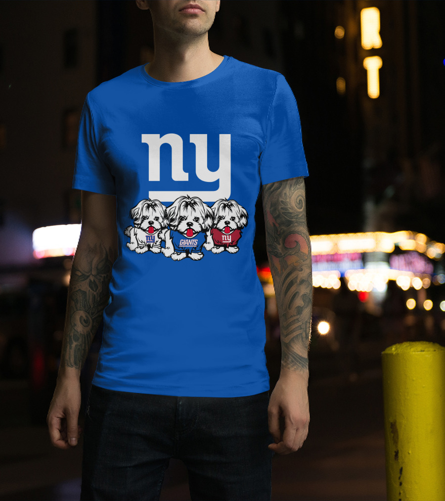 New York Giants Shih Tzu T-Shirt