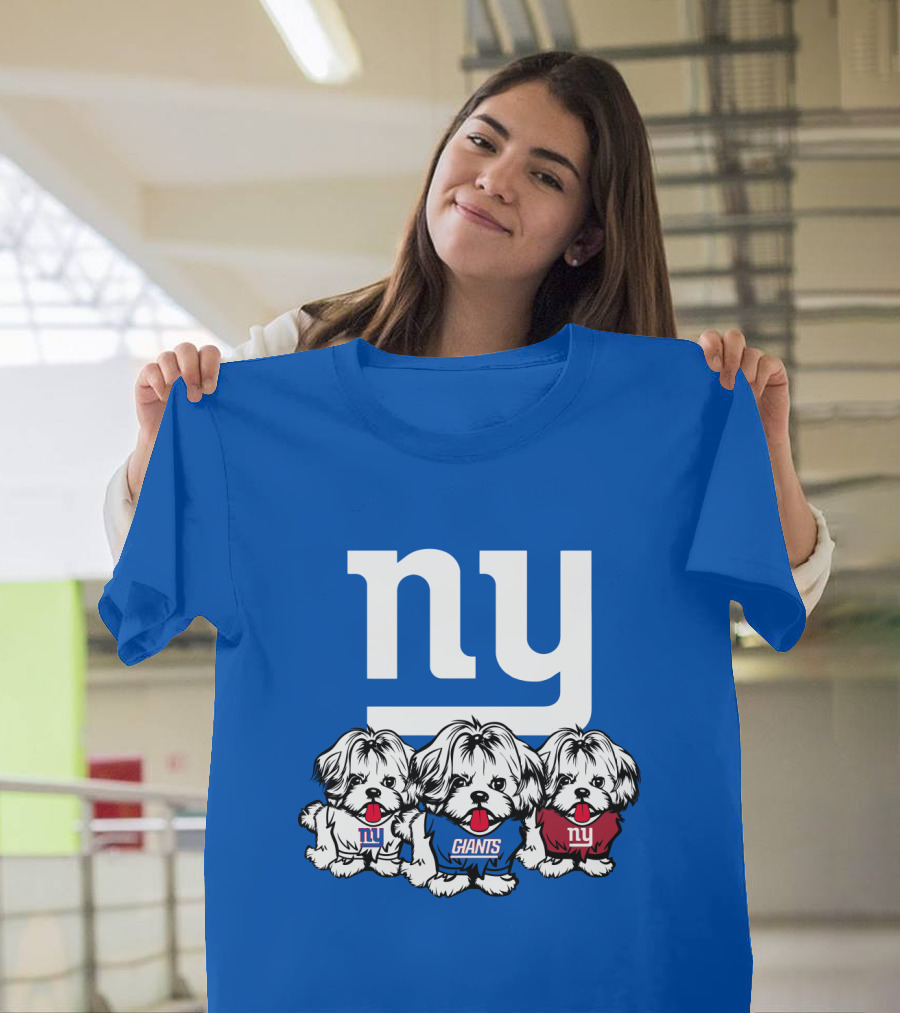 New York Giants Shih Tzu T-Shirt