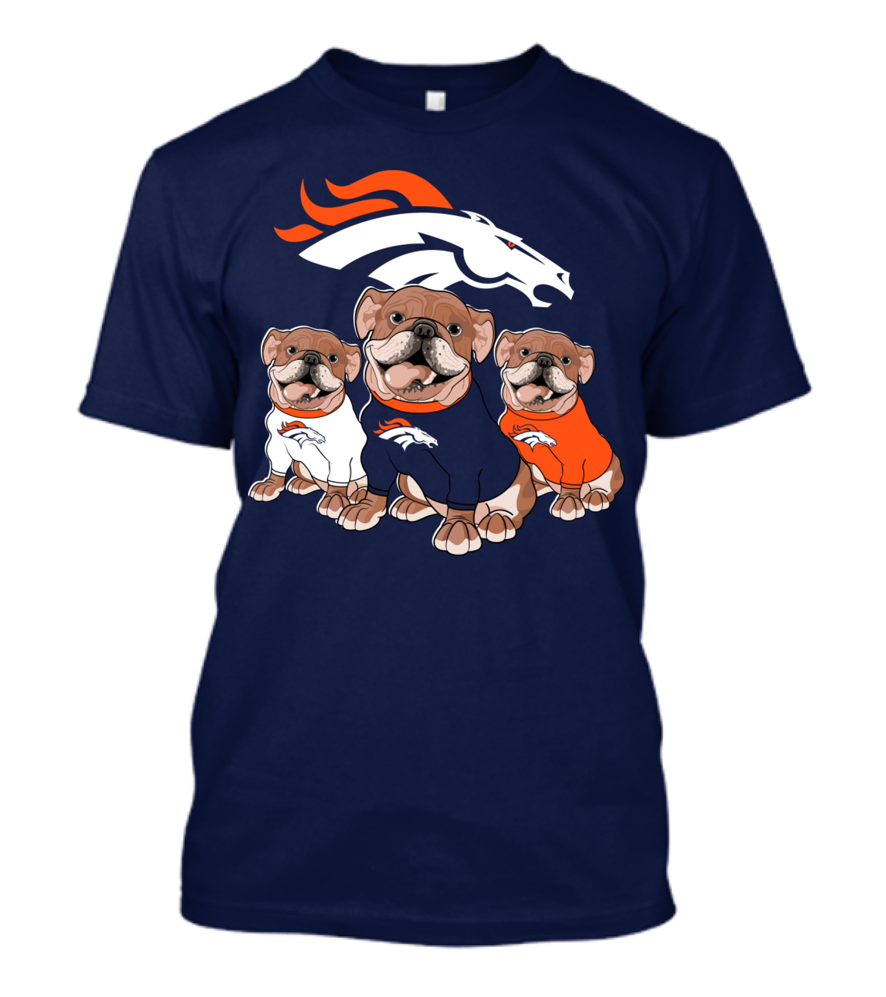 Denver Broncos Bulldog Trio T-Shirt