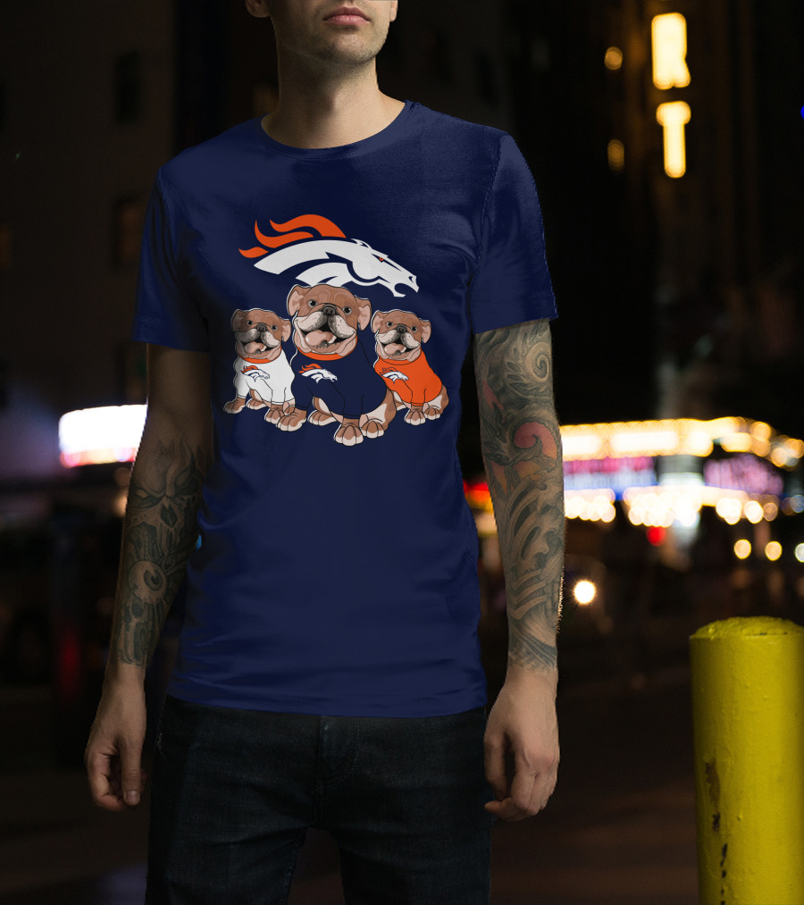 Denver Broncos Bulldog Trio T-Shirt