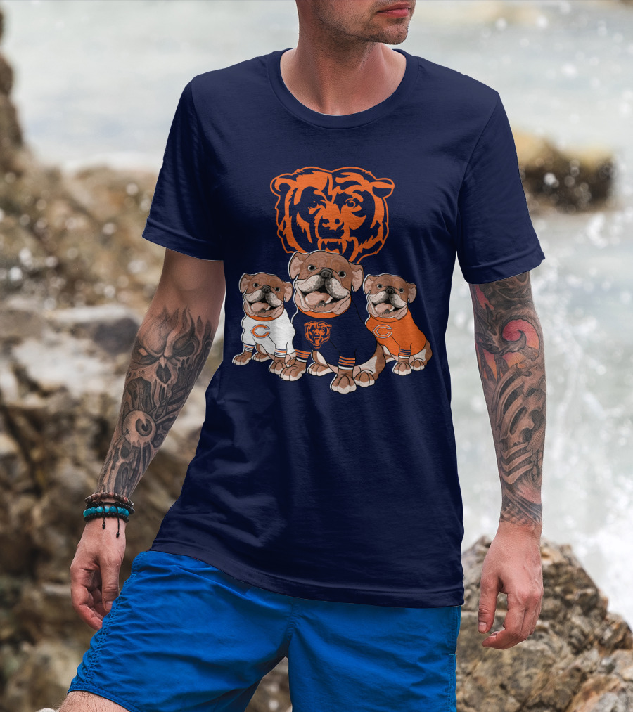 Chicago Bears Bulldog Trio T-Shirt