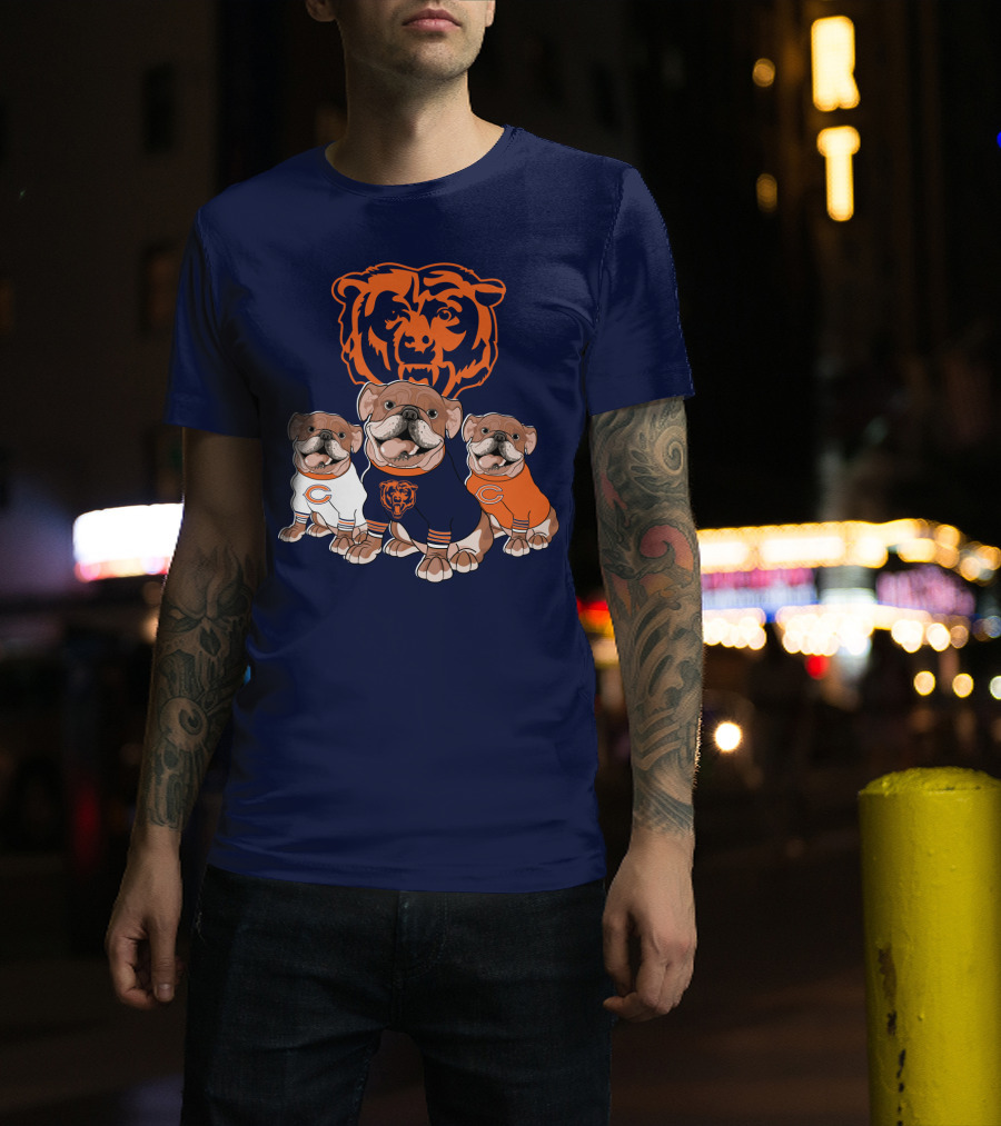 Chicago Bears Bulldog Trio T-Shirt