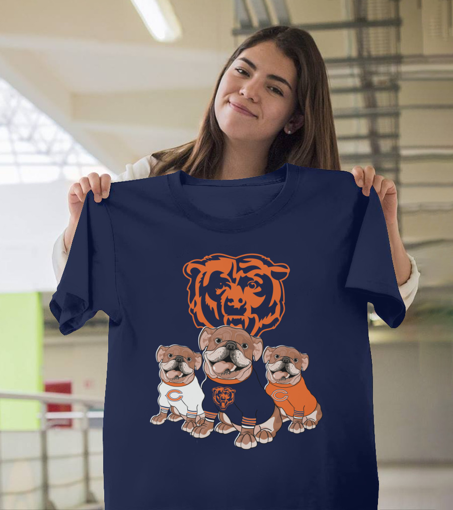 Chicago Bears Bulldog Trio T-Shirt