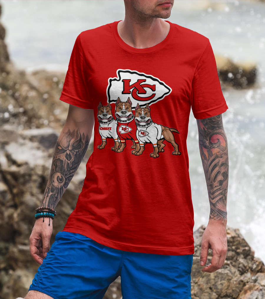 Kansas City Chiefs Pitbull Trio T-Shirt