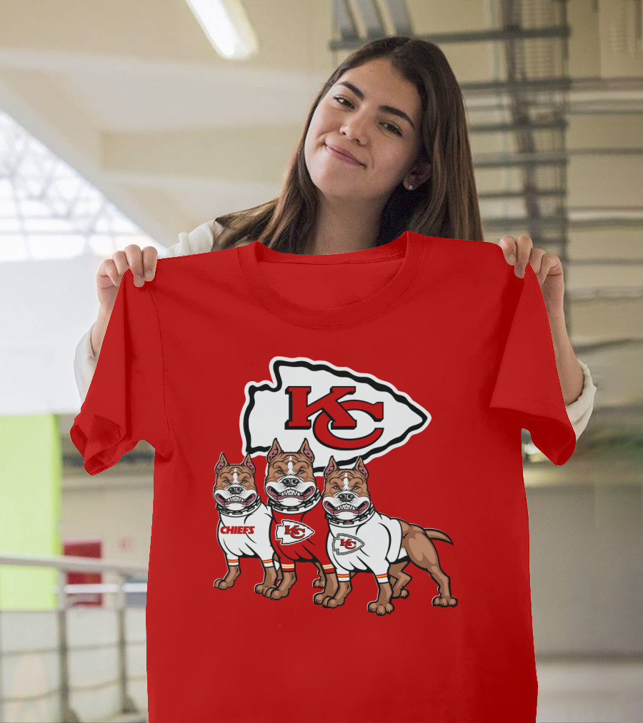 Kansas City Chiefs Pitbull Trio T-Shirt