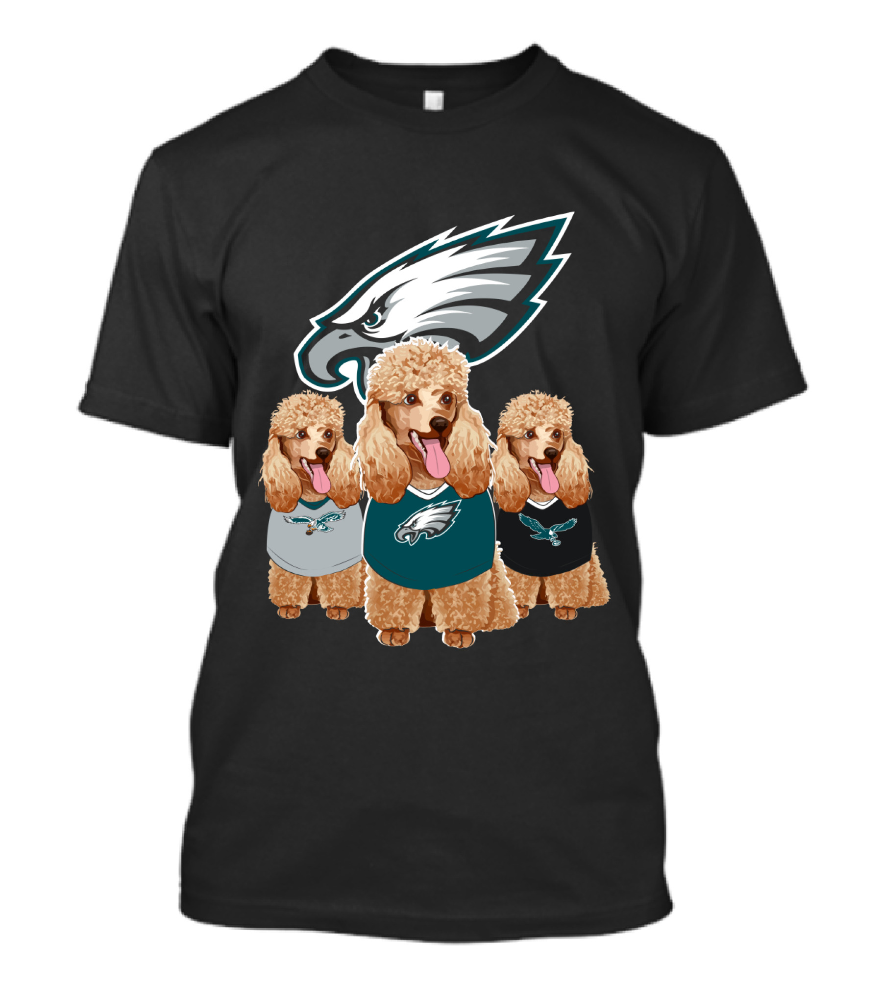 Philadelphia Eagles Poodle Trio T-Shirt