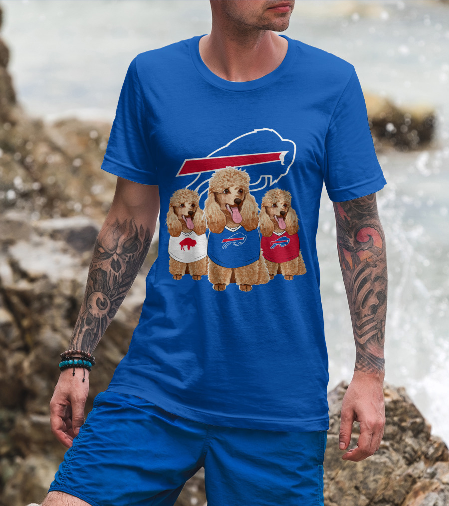 Buffalo Bills Poodle Trio T-Shirt