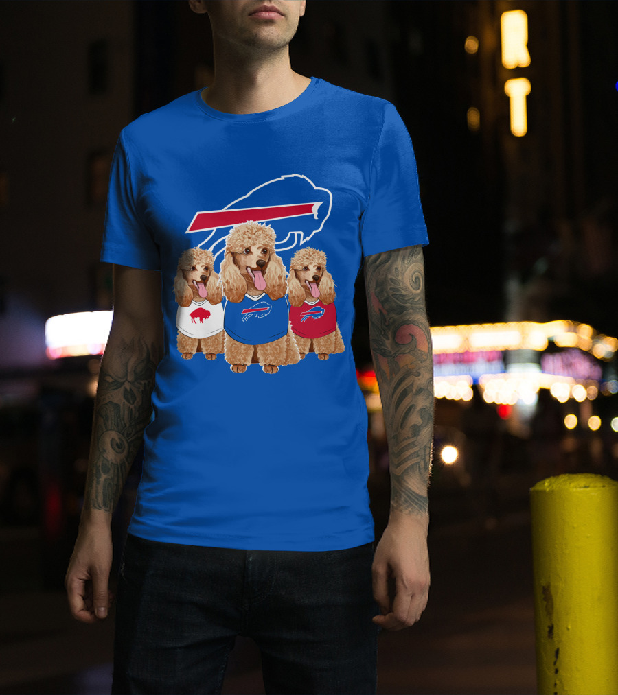 Buffalo Bills Poodle Trio T-Shirt