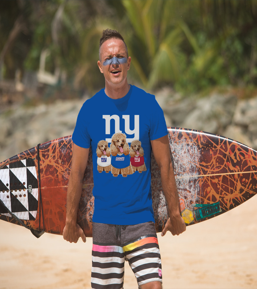 Ny Giants Poodle Trio T-Shirt