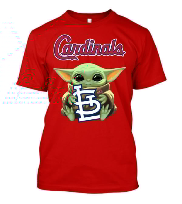 Cardinals Baby Yoda Holding St. Louis T-Shirt