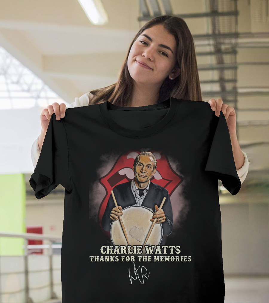 Charlie Watts Thanks For The Memories T-Shirt