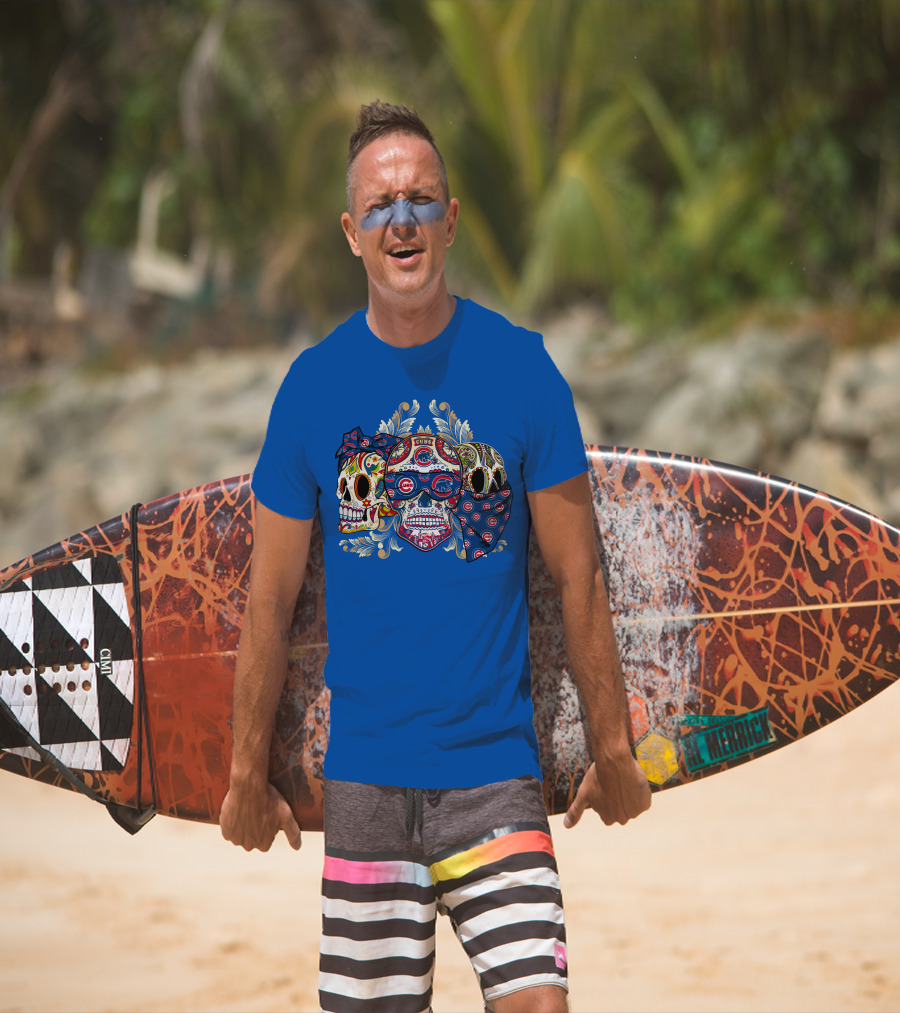 Cubs Sugar Skull T-Shirt