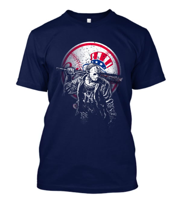 New York Baseball Icon With Mask And Bat T-Shirt