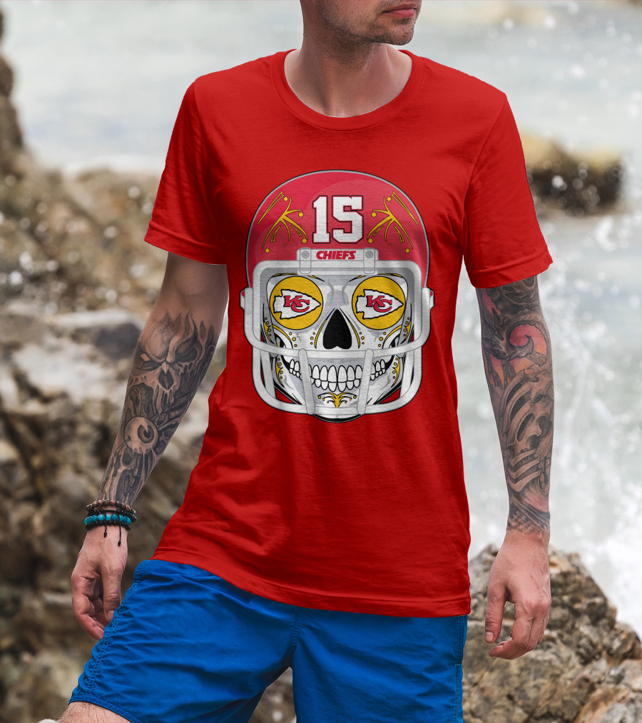 Chiefs Skull Helmet T-Shirt