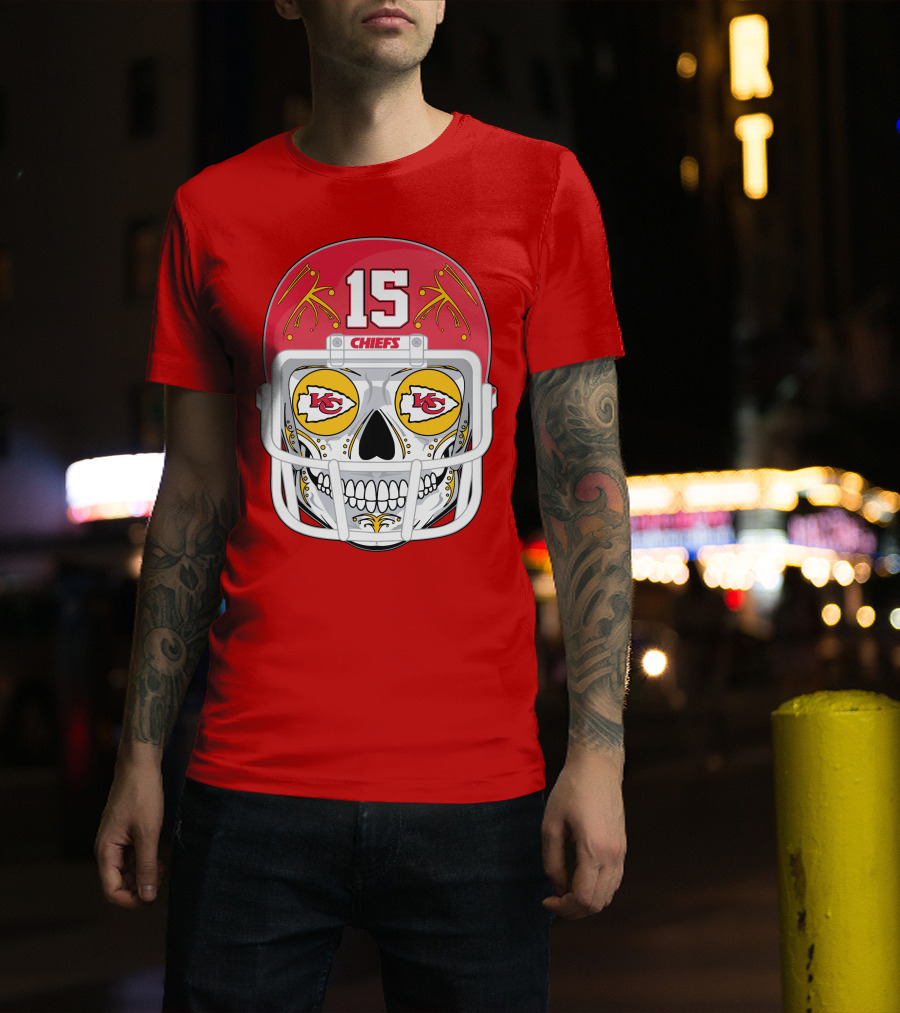Chiefs Skull Helmet T-Shirt