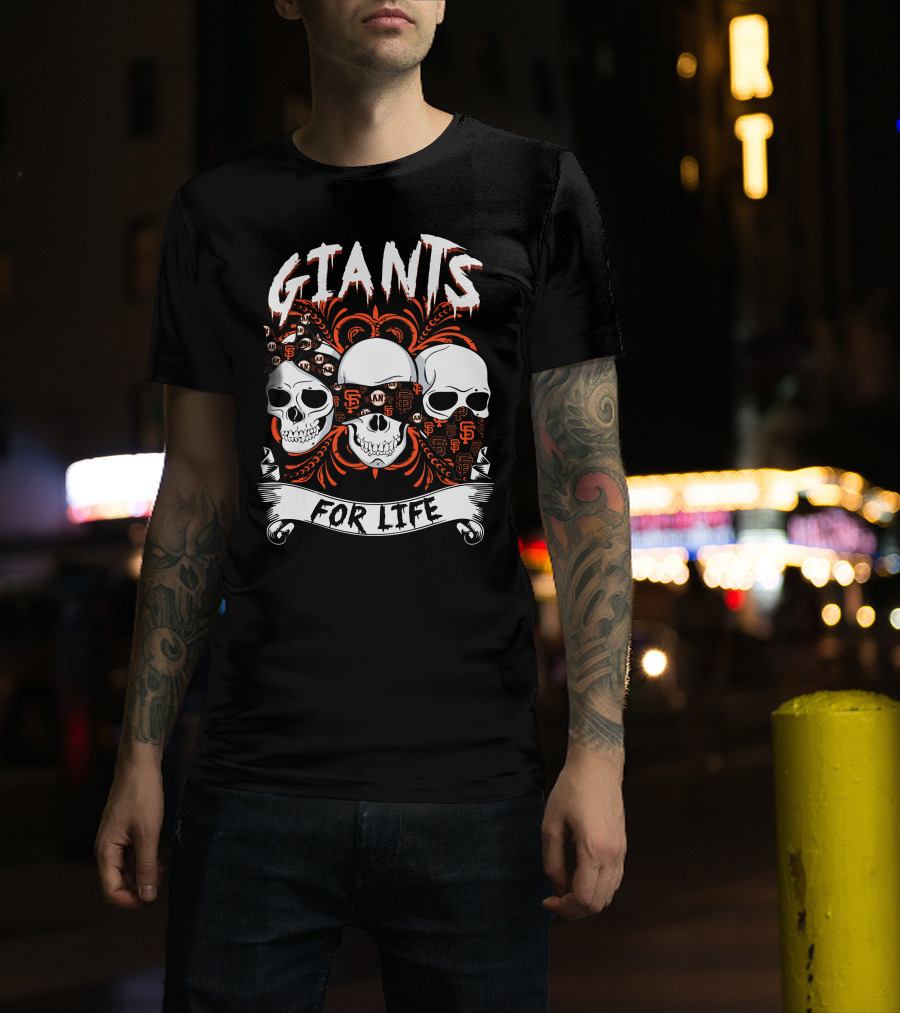 Giants For Life Skulls Sf T-Shirt
