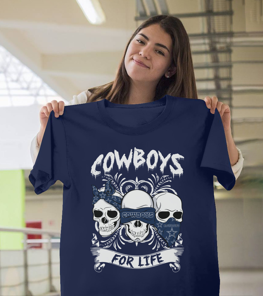 Cowboys For Life Skulls Bandana T-Shirt
