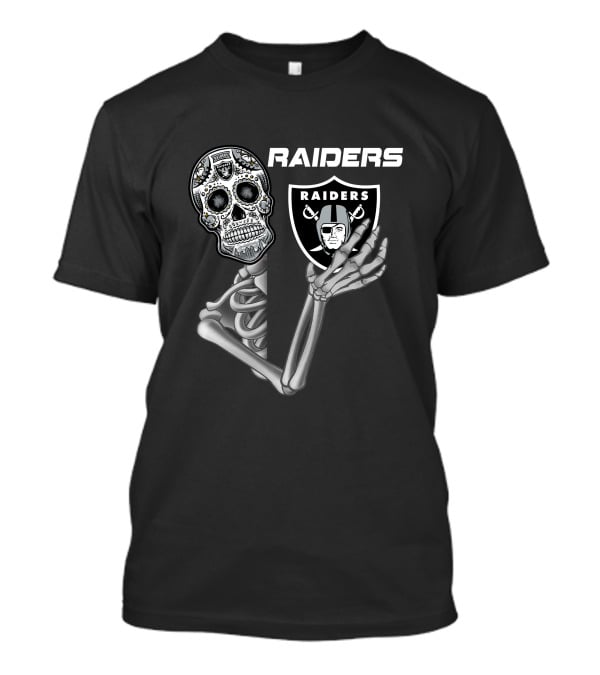 Raiders Skeleton Sugar Skull T-Shirt