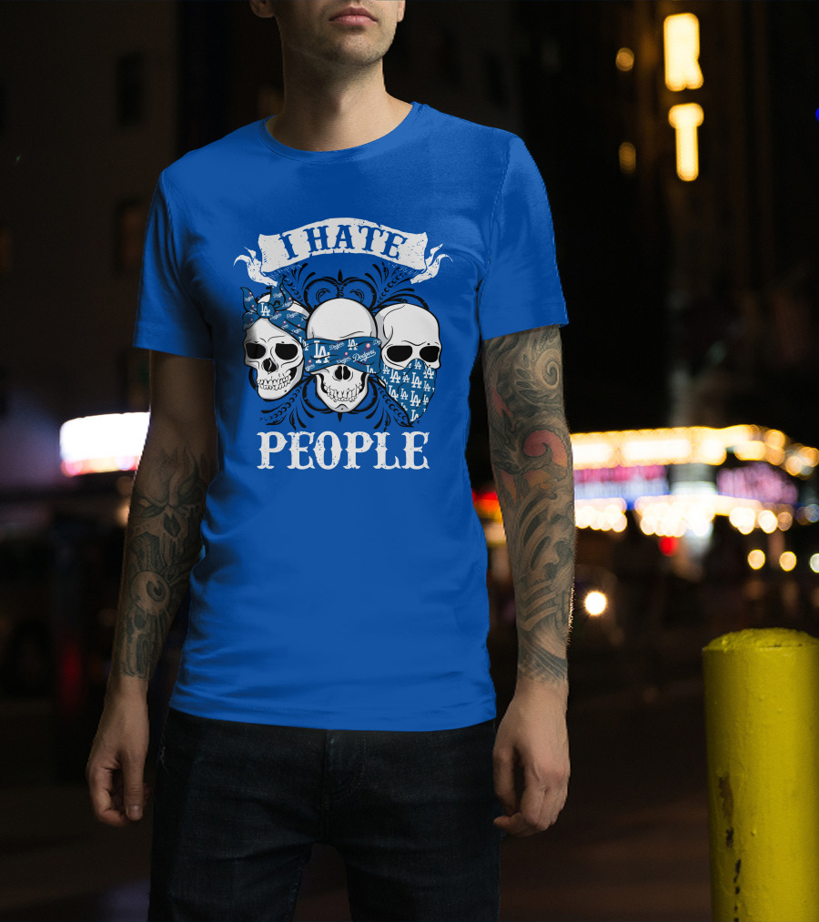 I Hate People Los Angeles Dodgers T-Shirt