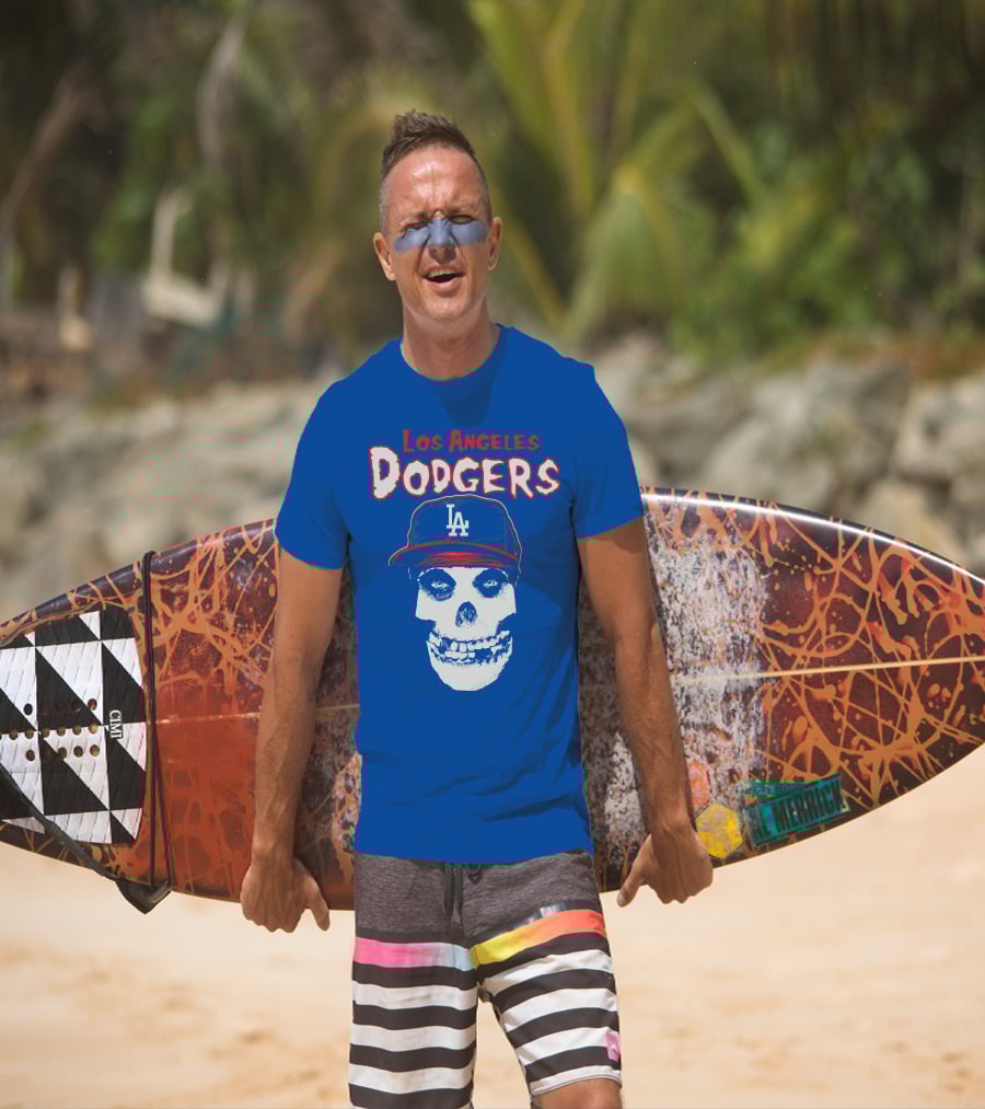 Los Angeles Dodgers Skull T-Shirt