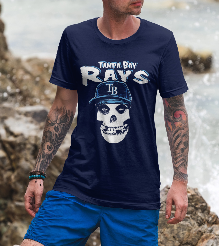 Tampa Bay Rays Tb Skull T-Shirt