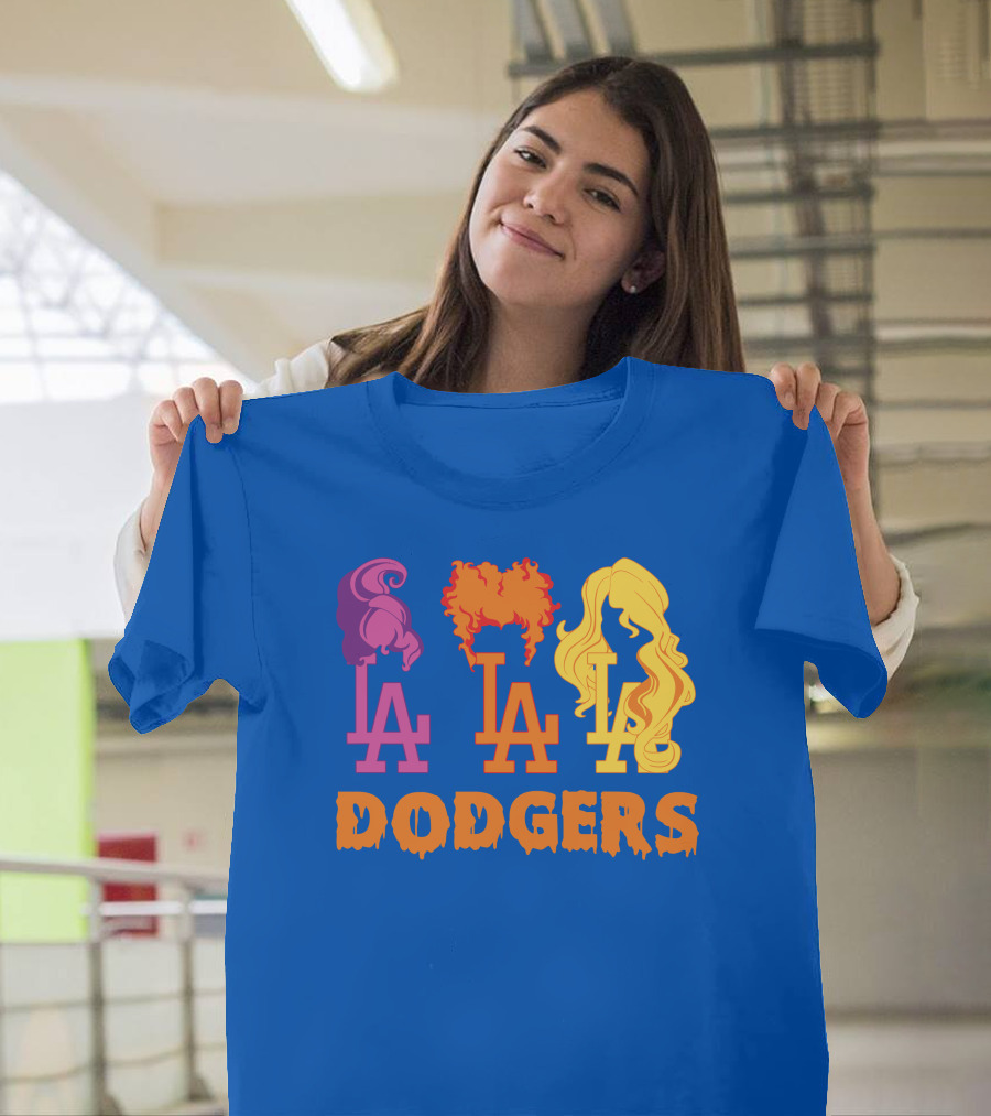 La Dodgers Trio Silhouette Hair Styles T-Shirt