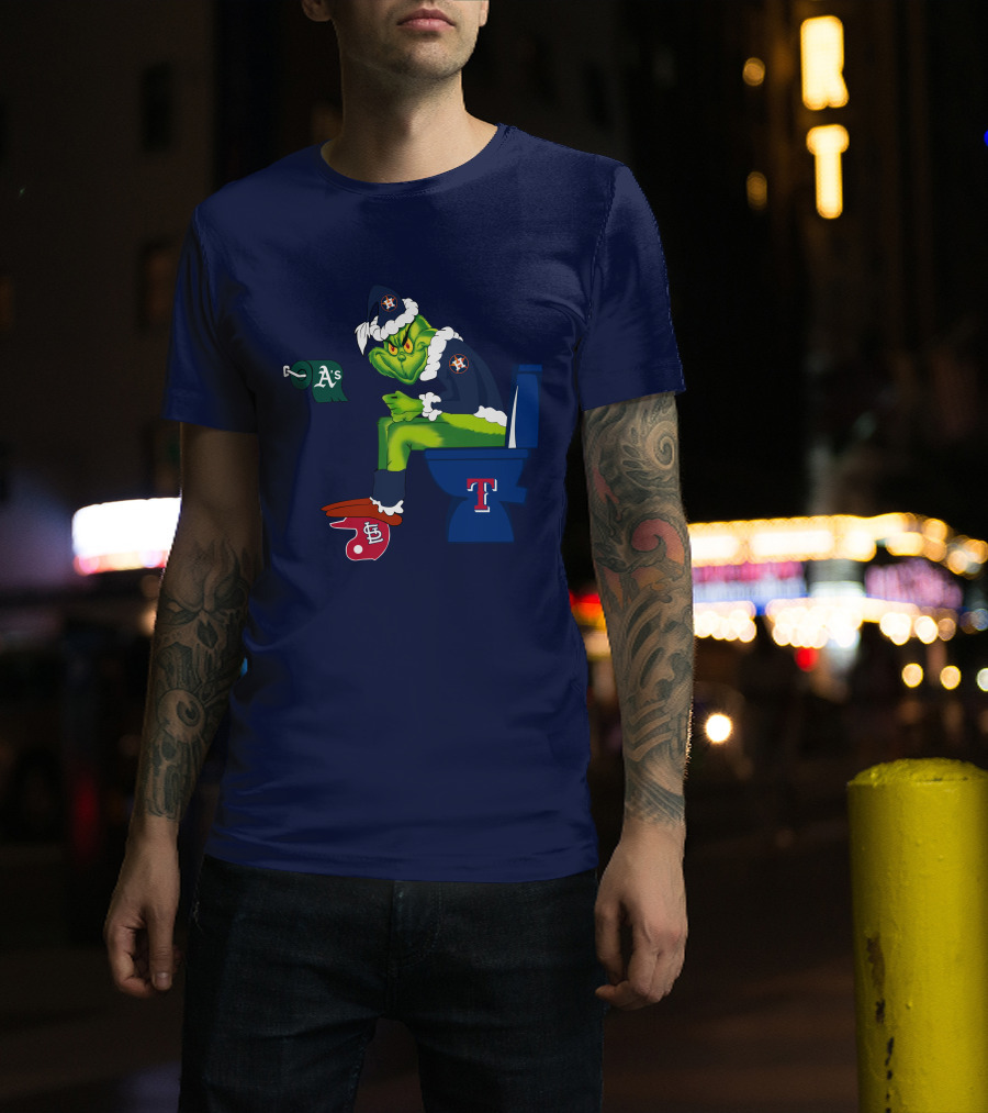 Grinch Houston Texas Toilet T-Shirt