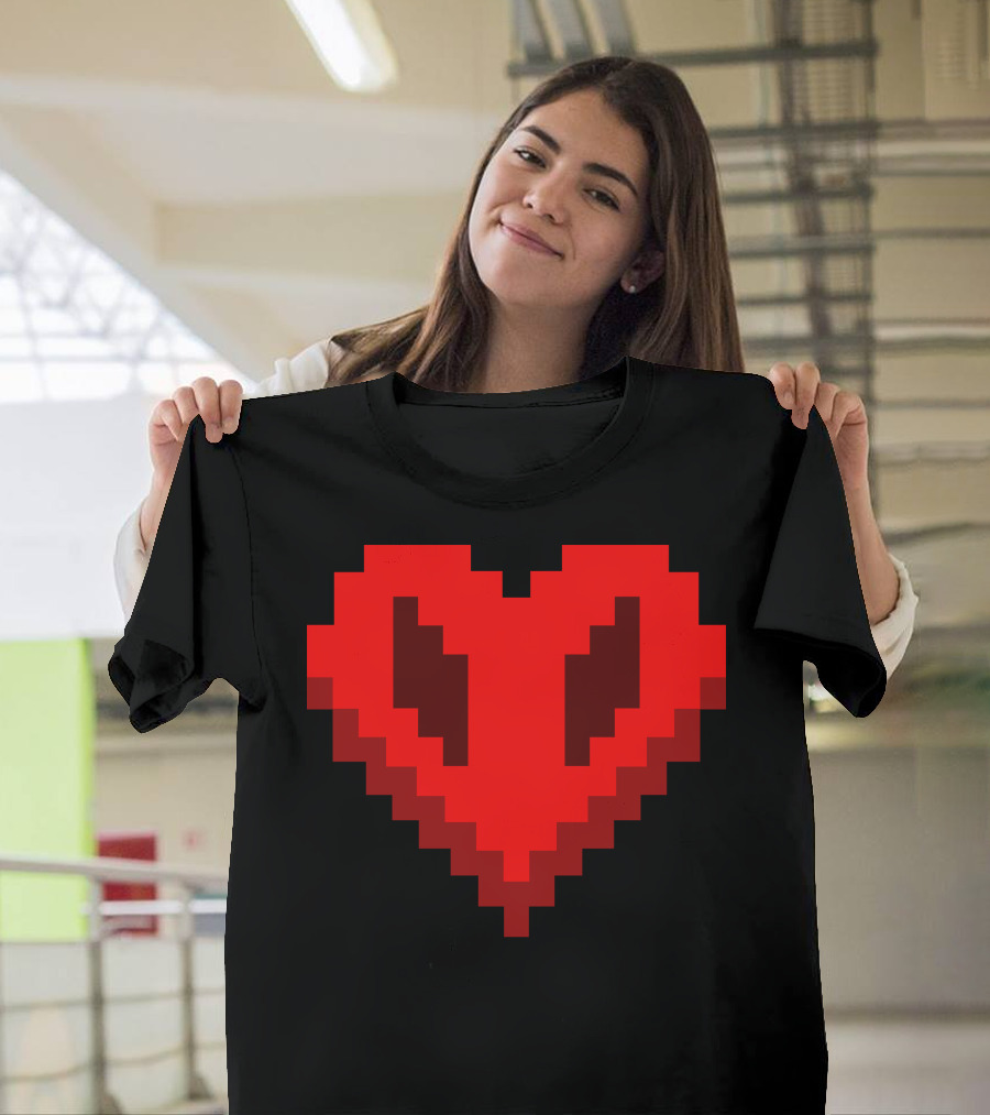 Philza Name Pixelated Heart T-Shirt