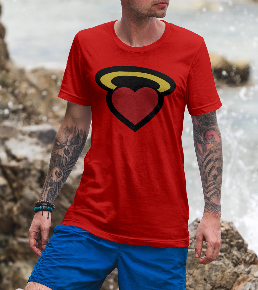 Poppin Store Miami Heat Heart Halo T-Shirt