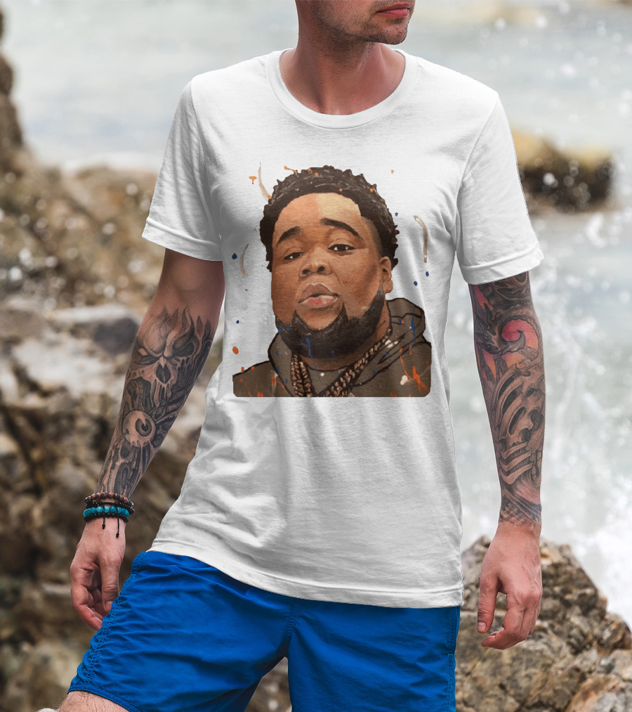 Rod Wave Hoodie Portrait Splash T-Shirt