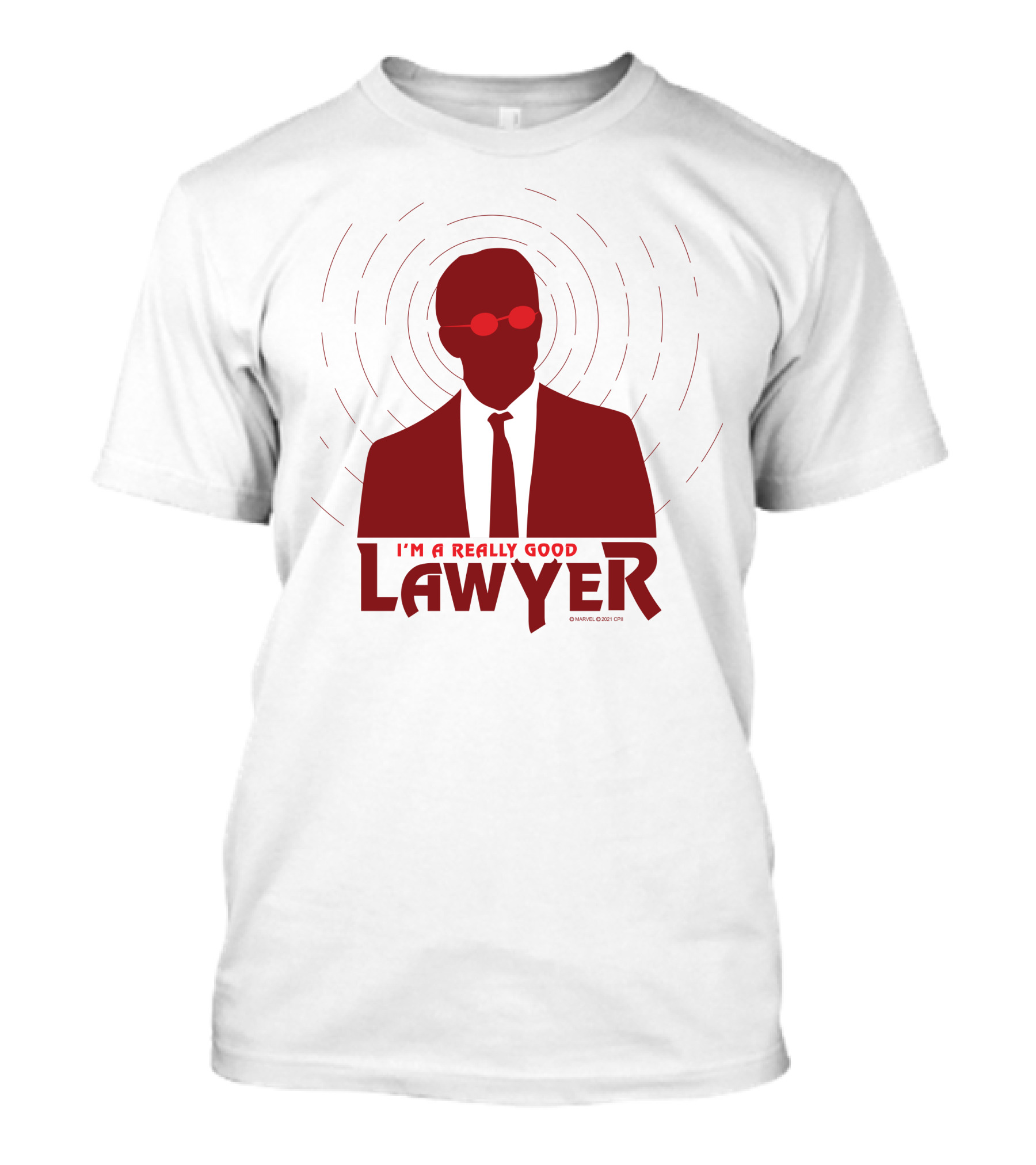 I'm A Really Good Lawyer Silhouette Red Sunglasses T-Shirt