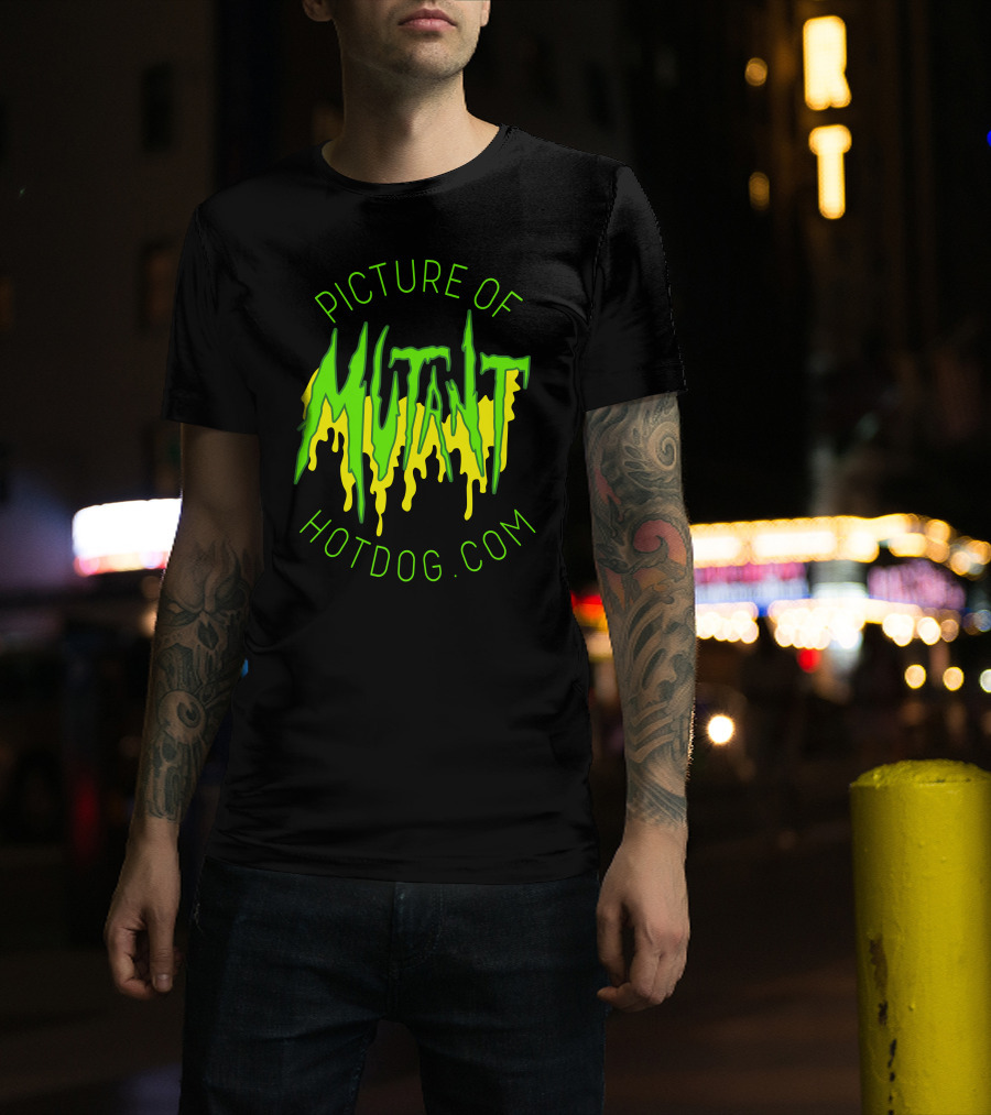 Picture Of Mutant Hotdog.com T-Shirt