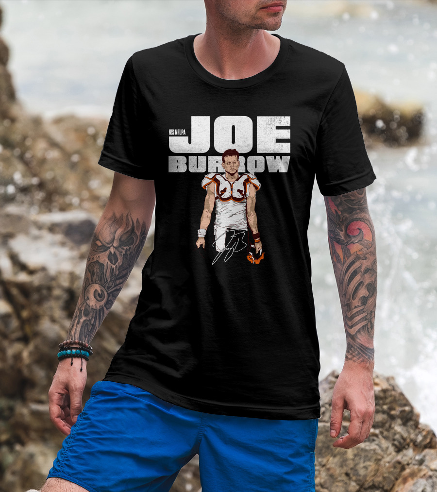 NFLPA Joe Burrow Football Player Youth T-Shirt