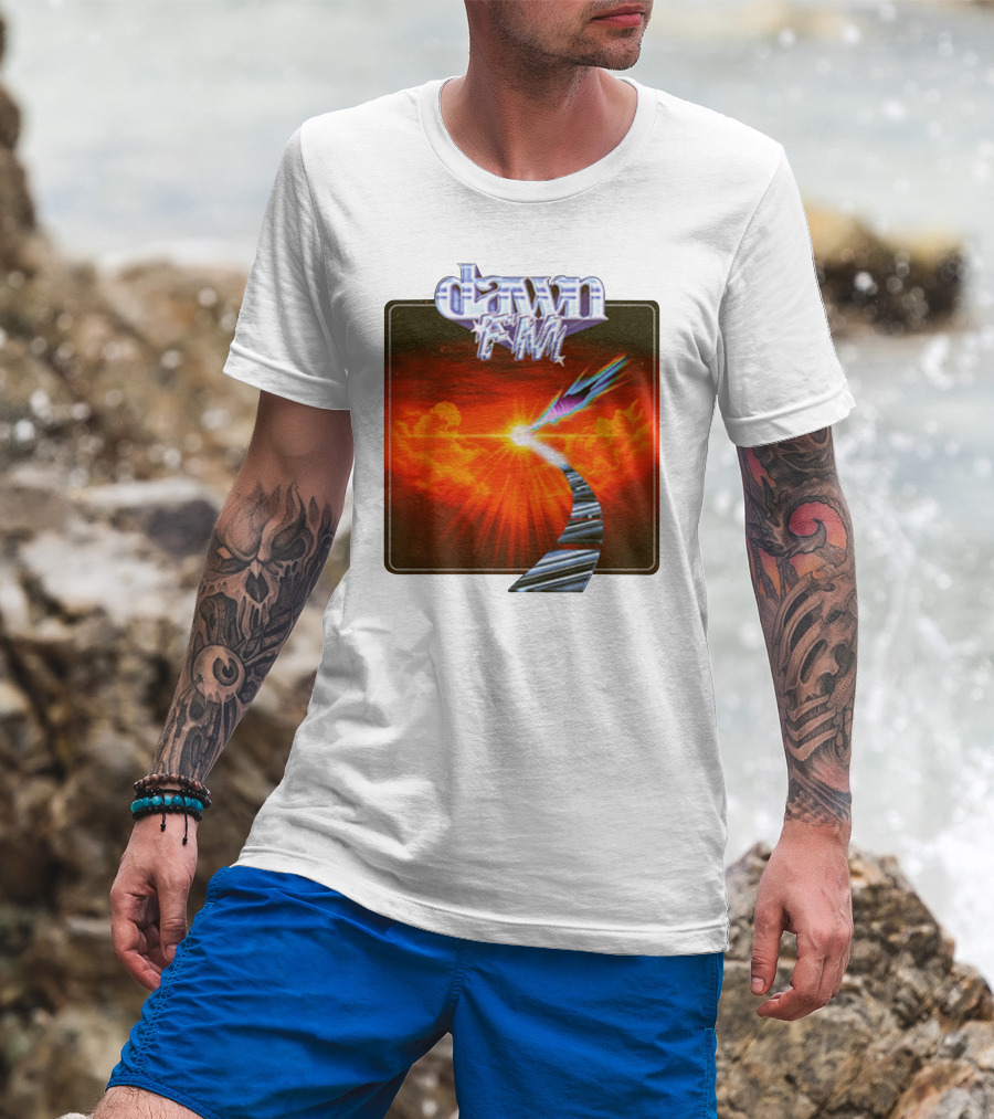 Dawn FM Album Cover Retro Sunset Pathway T-Shirt