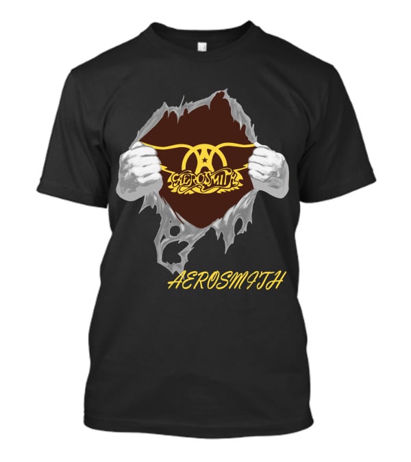 Aerosmith Logo Ripped T-Shirt