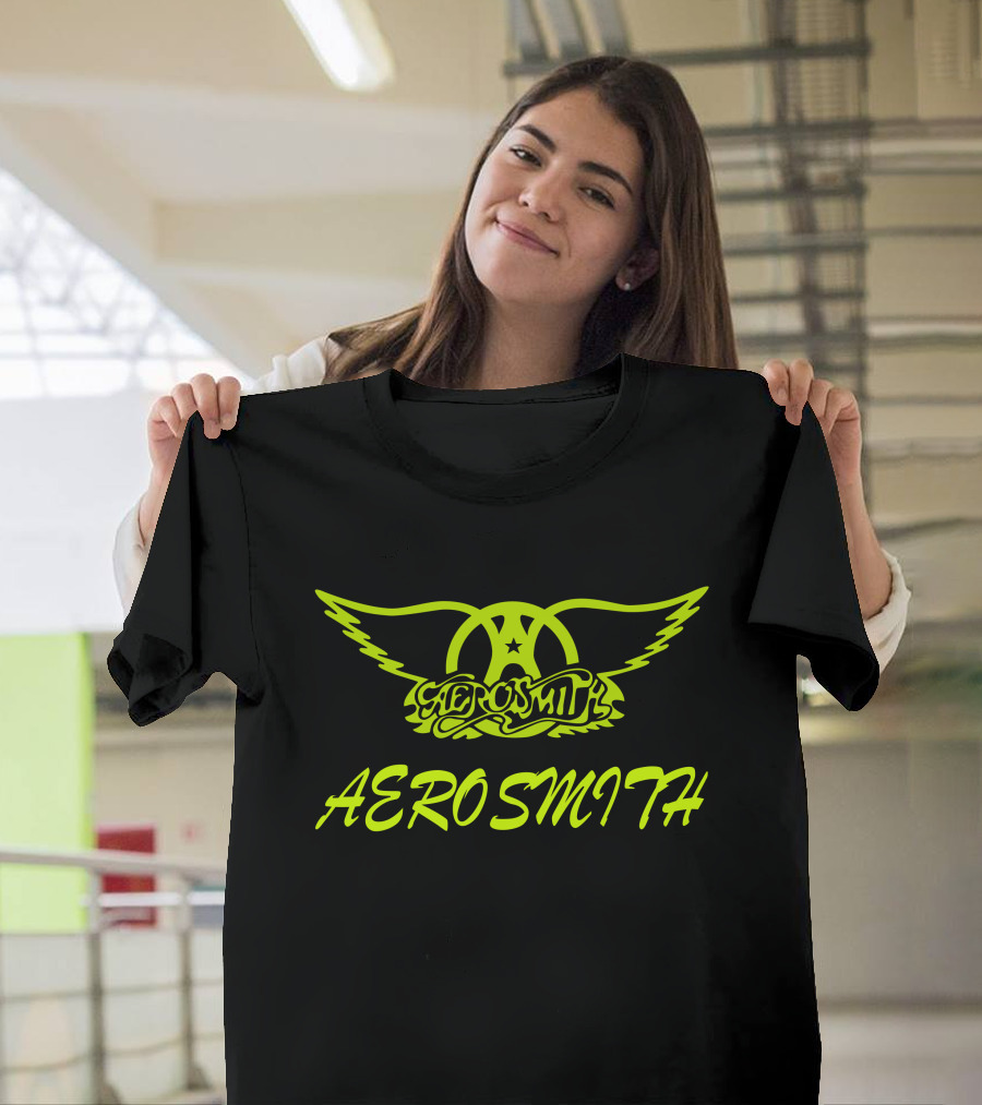 Aerosmith Logo Neon Winged T-Shirt